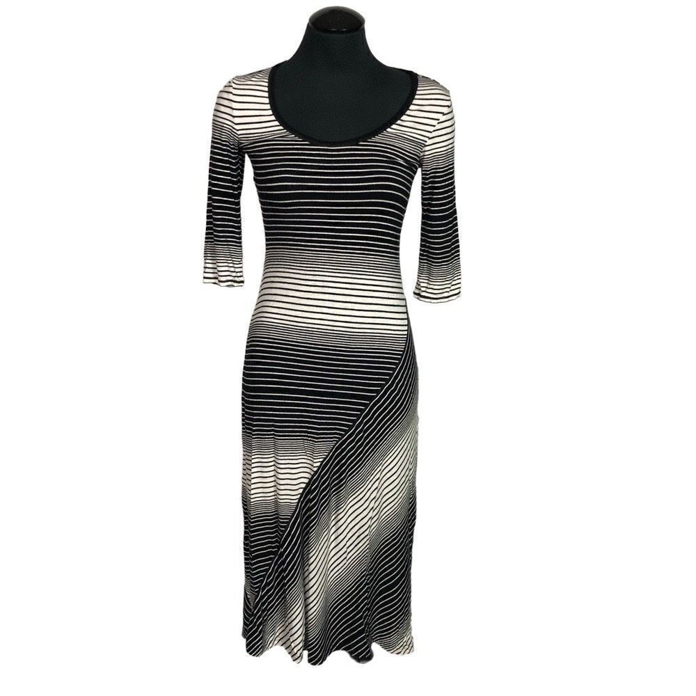 Max Studio Long‎ Sleeve Stripe Maxi Dress - Women’s XS